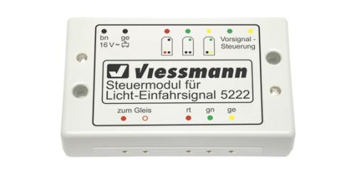 Viessmann 5222 - Module de commande pour signaux lumineux à 3 fonctions (signaux d'entrée de gare)