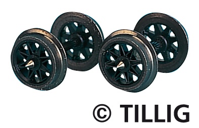 Tillig 08890 - 10 essieux HOm avec roues à rayons