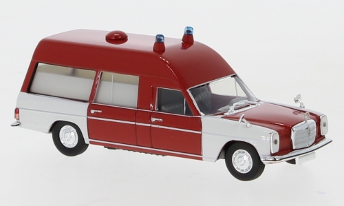 Brekina 13827 - Ambulance Mercedes Benz /8, rouge et blanche