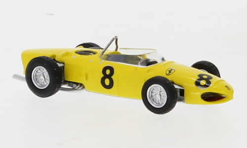 Brekina 22992 - Ferrari 156 F1, gelb, n°8, O. Gendebien 1961