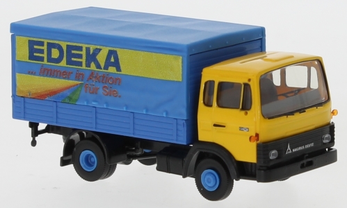 Brekina 34723 - Camion Magirus MK à plateau baché, EDEKA