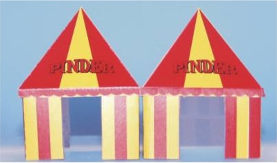 SAI 5900 - 2 tentes d'accueil du cirque Pinder, échelle N