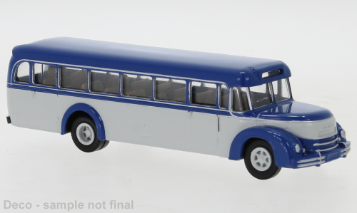 Brekina 59220 - Autocar MAN MKN Rundhauber, blau & hellgrau