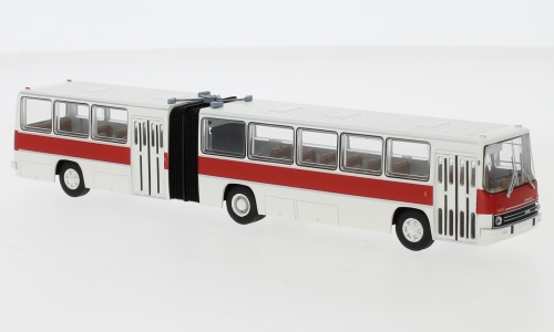Brekina 59754 - Autobus Ikarus 280 , rouge et blanc, 3 portes