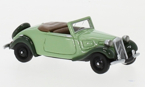 BoS 87730 - Citroën Traction 7C, cabriolet 1936, vert foncé/vert clair