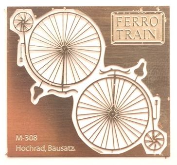Ferro Train M-308 - Bicyclette haute, 1880 ; kit en laiton