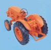 SAI 957 - Tracteur agricole Renault D22 vigneron, orange, vieilli