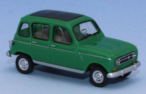 Wiking 022446 - Renault 4, mit faltdach, grün, 1968