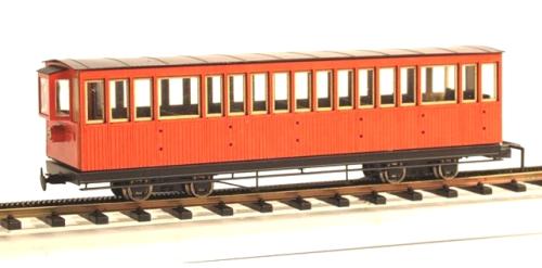 Ferro Train 1402-02 - Voiture voyageurs rouge à bogies, 17 fenêtres, Schafbergbahn, époque IV/VI