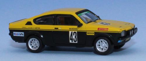 Brekina 20405 - Opel Kadett C GT/E, No.43, Deutsche Rennsport Meisterschaft, 1976 (Walter Röhrl)
