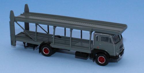 Brekina 58486 - Camion Fiat 642 autotransporter, grau / schwarz