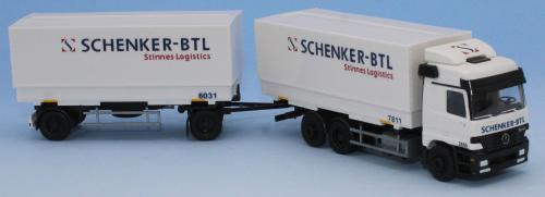AWM 6526.02 - Camion MB L et remorque 2 essieux, Schenker BTL