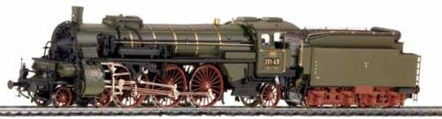 Liliput 104000 - Locomotive vapeur Bade IVh 49, type 231, vert olive, époque I