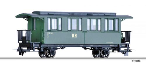 Tillig 03907 - Voiture voyageurs DR 2 essieux type KBi, Ep III,  vert