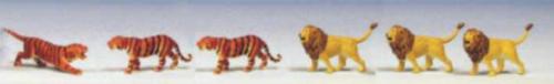 SAI 8021 - 3 tigres et 3 lions