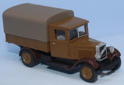 SAI 4821 - Camion Berliet VSA à plateau à ridelles, bâché, brun olive