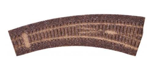 Tillig 86519 - Semelle de ballast brun foncé, pour aiguillage courbe droit 20.7° (85313)