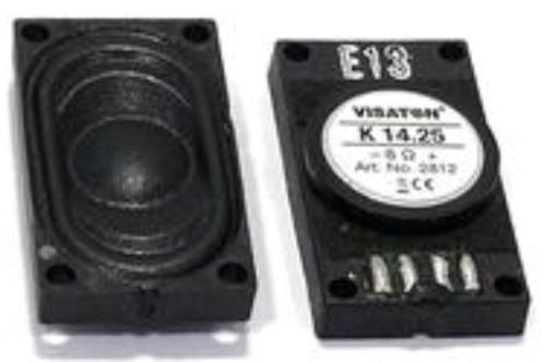 SAI 1471 - Haut-parleur rectangulaire 1,5 Ampère, 8 Ohms, 14 x 25 mm
