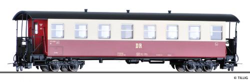 Tillig 03983 - Personenwagen KB4i der DR, rot / elfenbein, Ep. IV