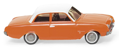 Wiking 020001 - Ford 17M, orange mit weißem Dach
