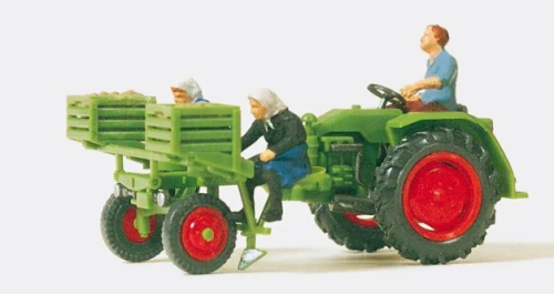 Preiser 17935 - Traktor zum Anpflanzen von Kartoffeln