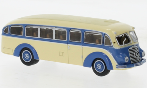 Brekina 52431 - Mercedes Benz LO 3500 coach , beige / blau, 1936