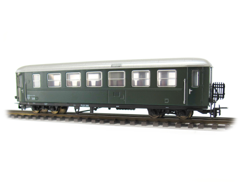 Ferro Train 722-806-P - Voiture à bogies 2ème classe type Krimml PLB, livrée d'origine verte, Bs 306, époque VI