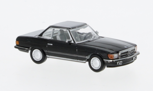 PCX870481 - Mercedes Benz SL (R107), metallic schwarz, hardtop, 1985