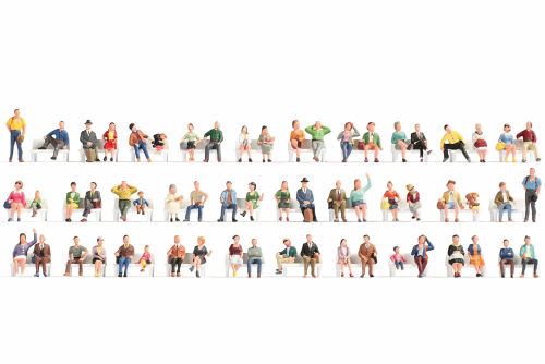 Noch 16071 - Méga spar set sitzende figuren (60 figuren)