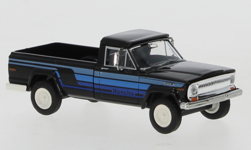 Brekina 19810 - Jeep Gladiator B, noir et bleu Honcho