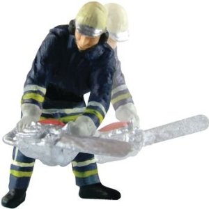 Viessmann 5141 - Pompier, avec scie à ruban, en action