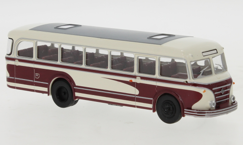 Brekina 59852 - Autocar IFA H6 B, white / dark red