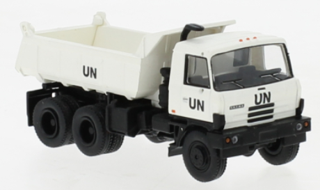 Brekina 71907 - Tatra 815 à benne basculante, white / black, United Nations, 1984