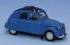 SAI 1609 - Citroën 2 CV blue open roof blue, with driver