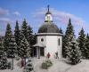 Vollmer 42412 - Silent Night Memorial Chapel with LED lighting and artificial snow, functional kit