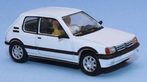 SAI 1636 - Peugeot 205 GTI, Meije white, with driver and passenger