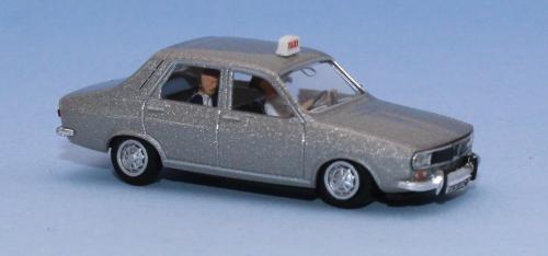 SAI 1647 - Renault 12 metallic silver taxi with driver and passenger