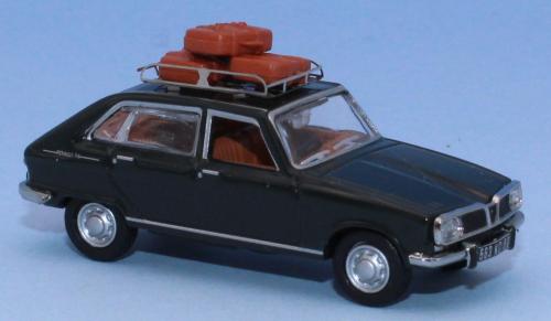 SAI 1835 - Renault 16 dark green, car roof rack with 3 luggages