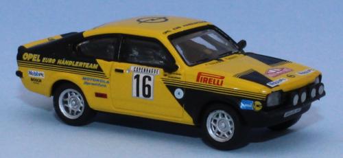 Brekina 20401 - Opel Kadett C GT/E, No.16, Rallye Monte Carlo 1976 (Walter Röhrl - Jochen Berger)