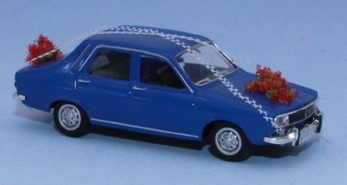 SAI 2237 - Renault 12 TL blue mariage car