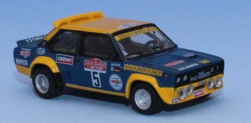 Brekina 22658 - Fiat 131 Abarth Rally, No 5, Olio Fiat, Rallye San Remo 1977 (Walter Röhrl - Peter Willi Pitz)