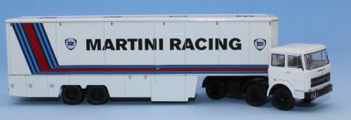 Brekina 58577 - Fiat 691 T racing cars transport, Lancia Martini Racing, 1981