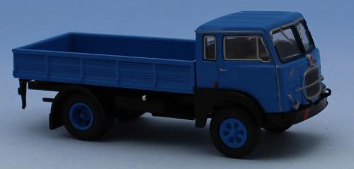 Brekina 58601 - Fiat 642 flatbed platform, blue / black, 1962
