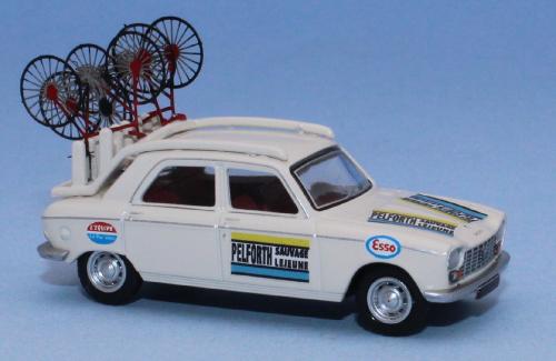 SAI 6278 - Peugeot 204 team PELFORTH SAUVAGE LEJEUNE 1965-1966 (with specific bike rack, hand-painted photoetched metal bikes)