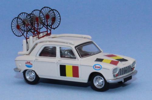 SAI 6284 - Peugeot 204 team BELGIUM 1967-1968 (with specific bike rack, hand-painted photoetched metal bikes)