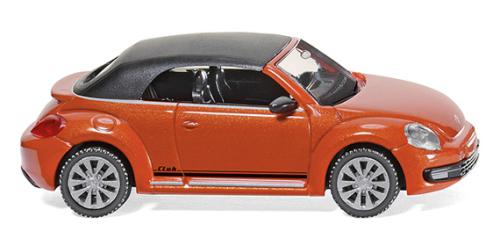 Wiking 002848 - VW Beetle, cabriolet fermé, rouge orangé métallisé