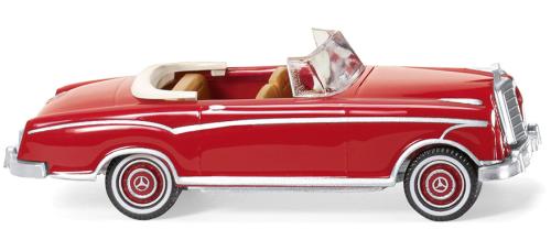 Wiking 014301 - Mercedes Benz 220 S cabriolet, ruby red