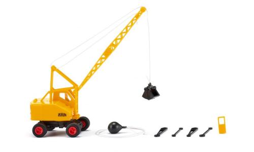 Wiking 066205 - Excavatrice sur roues, jaune