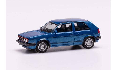 Herpa 430838 - VW Golf II GTI, metallic blue