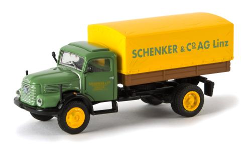 Brekina 58038 - Camion bâché Steyr 480, Schenker Linz